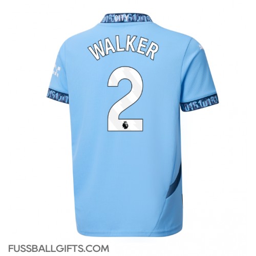 Manchester City Kyle Walker #2 Fußballbekleidung Heimtrikot 2024-25 Kurzarm